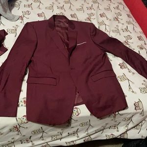 Burgundy tux